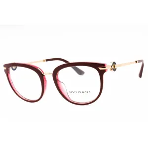 Bvlgari Women's Eyeglasses - Cherry Red Plastic Full Rim Oval Frame | 0BV4195BF 5469