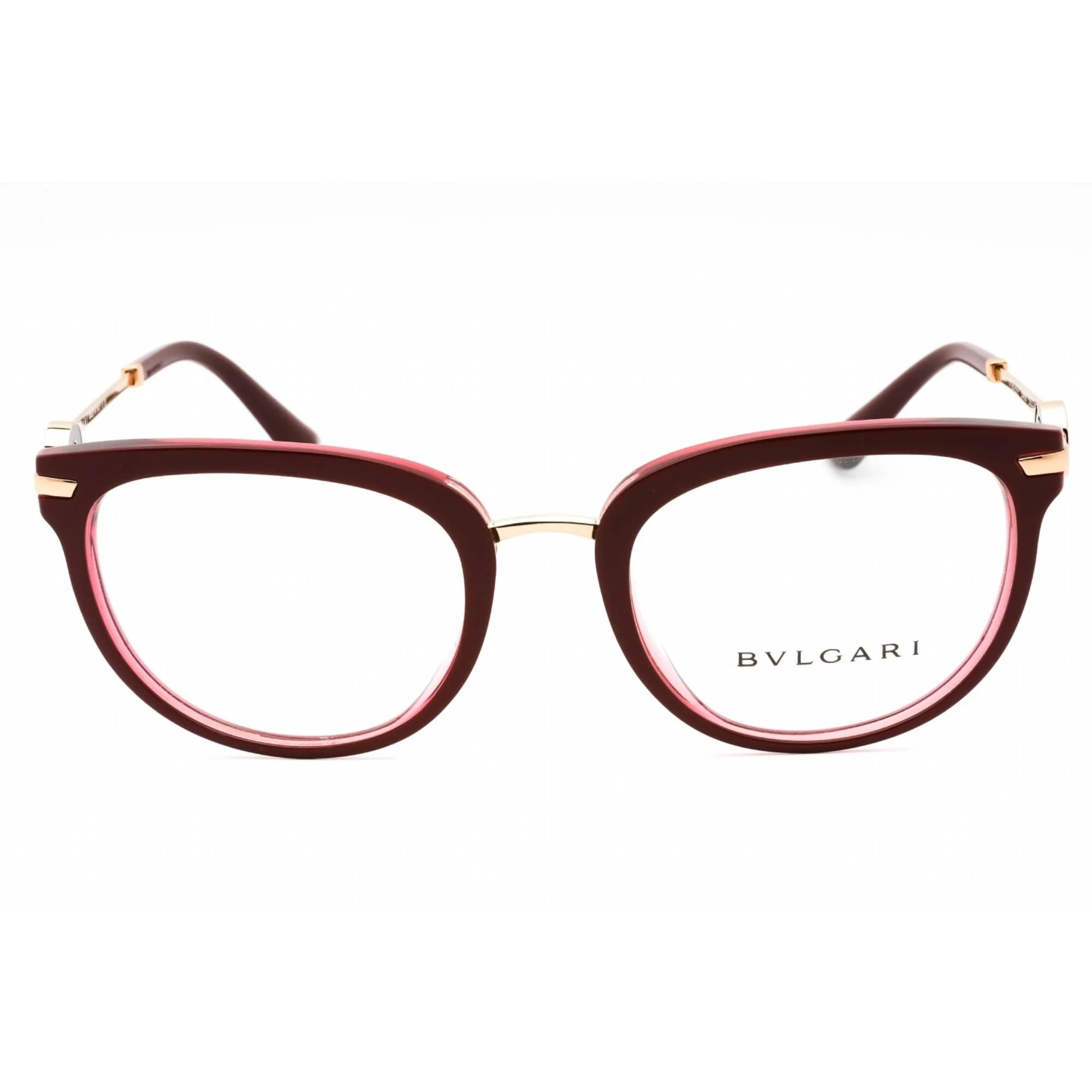 Bvlgari Women's Eyeglasses - Cherry Red Plastic Full Rim Oval Frame | 0BV4195BF 5469