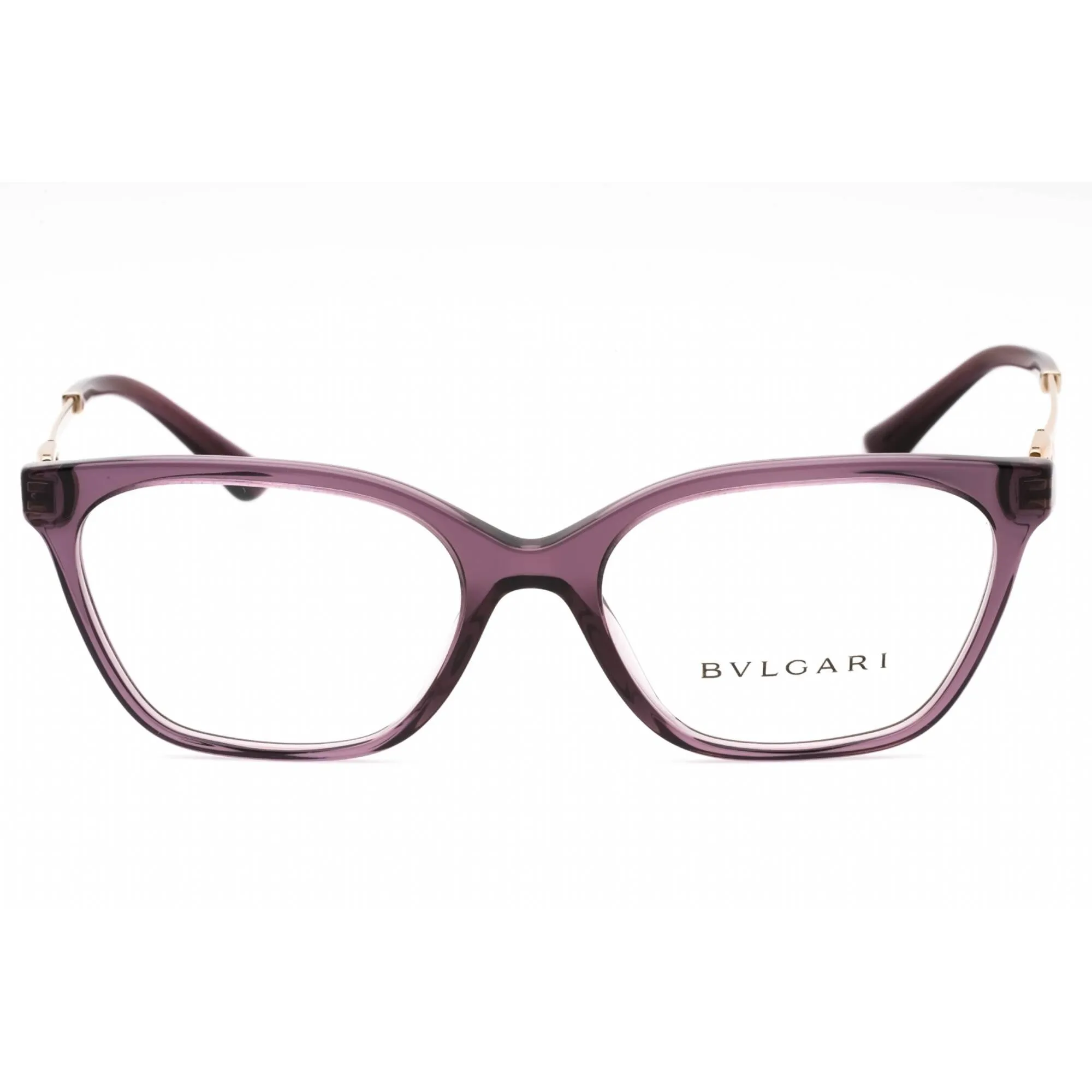 Bvlgari Women's Eyeglasses - Transparent Amethyst Plastic 53mm Frame | 0BV4207 5514
