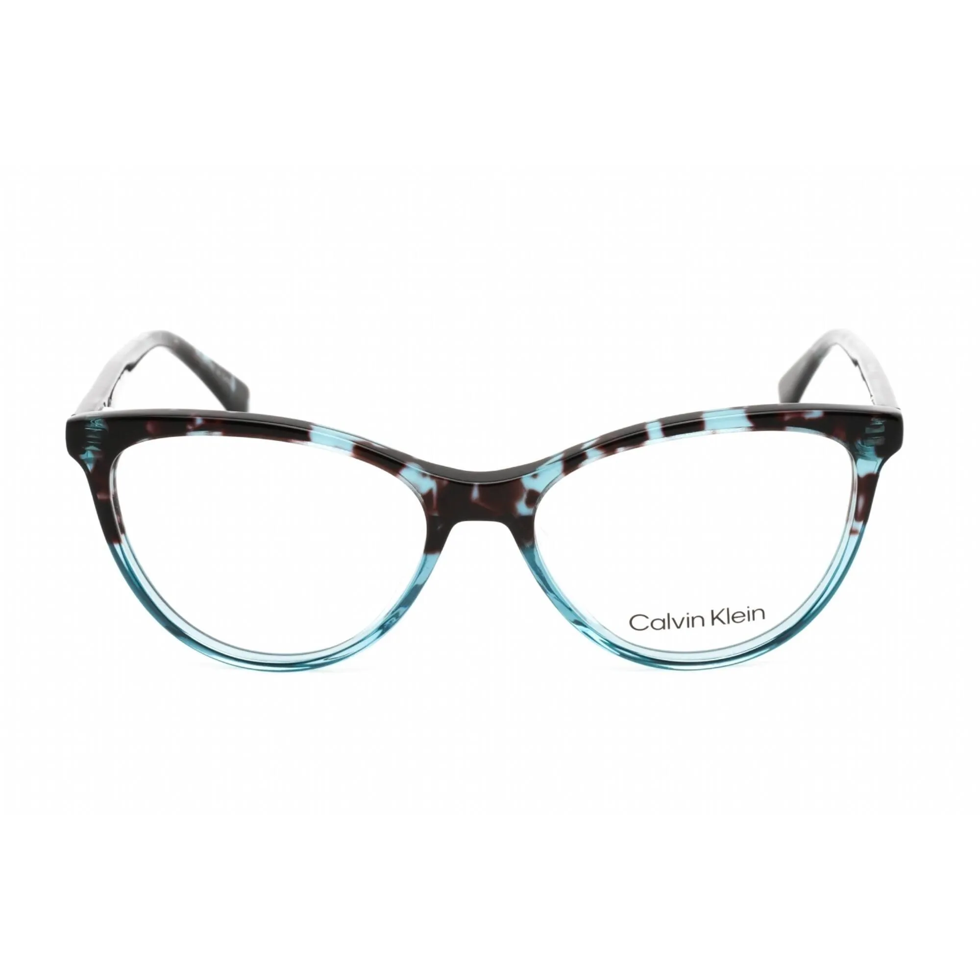 Calvin Klein Women's Eyeglasses - Cat Eye Blue Tortoise Plastic Frame | CK21519 454