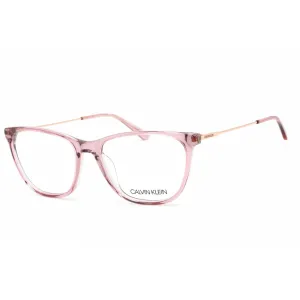 Calvin Klein Women's Eyeglasses - Crystal Mauve Laminate Zyl Round Frame | CK18706 535