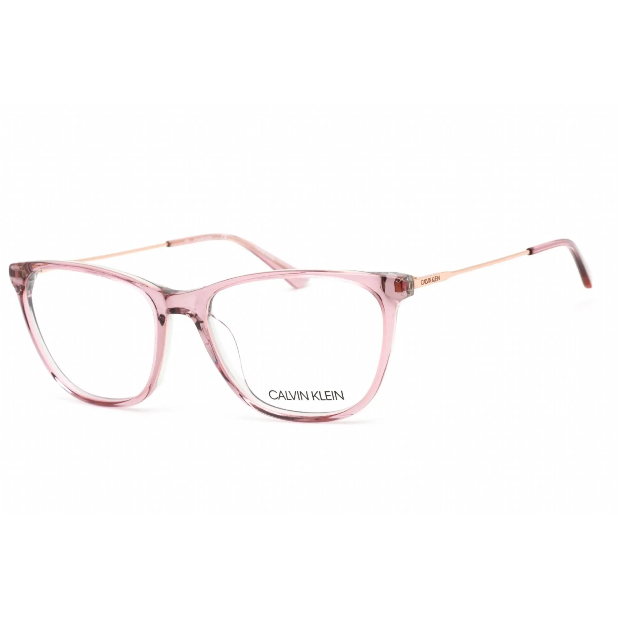 Calvin Klein Women's Eyeglasses - Crystal Mauve Laminate Zyl Round Frame | CK18706 535