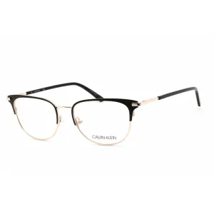 Calvin Klein Women's Eyeglasses - Satin Black Metal Rectangular Frame | CK20303 001
