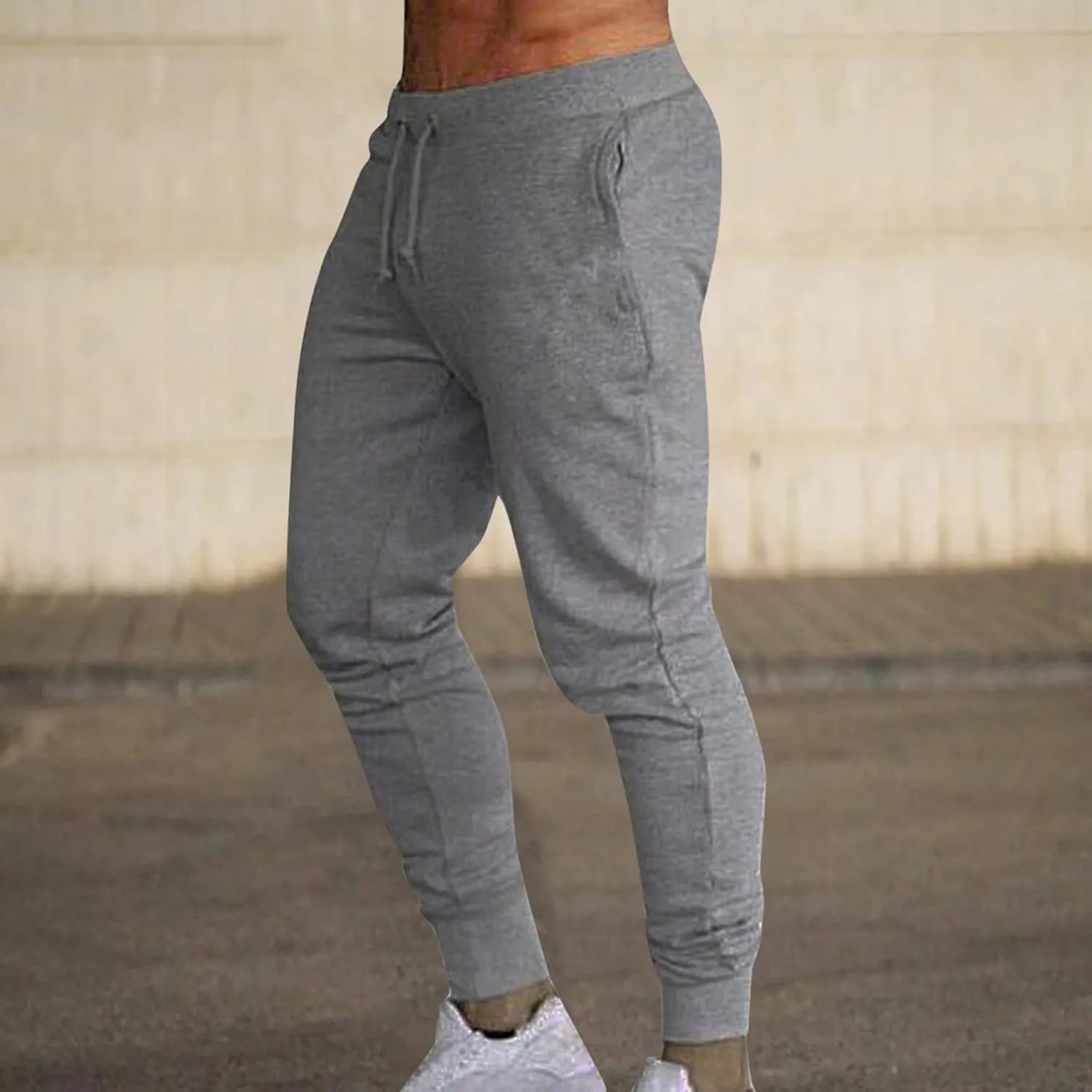 Cargo Sweatpants for Men Big and Tall Pants Lightweight Tactical Pants Hiking Jogger Sweatpants Multi-Pocket Outdoor