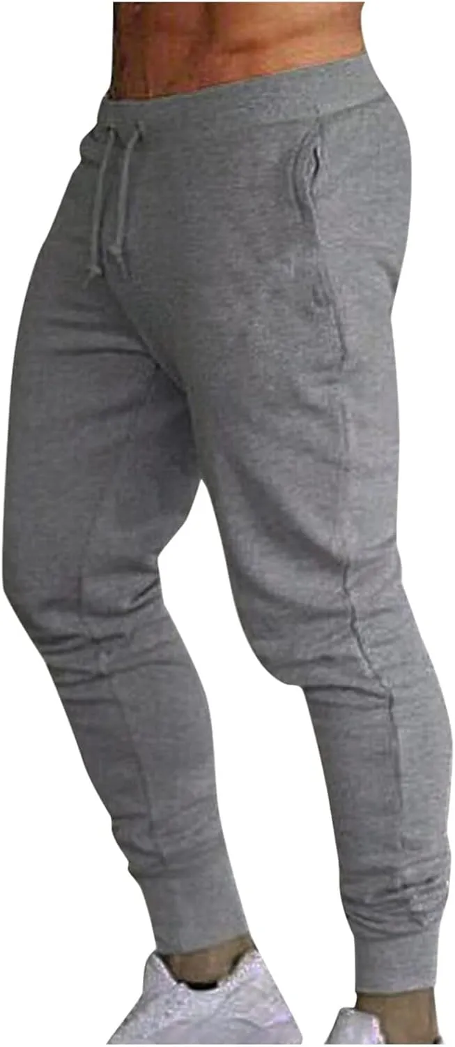 Cargo Sweatpants for Men Big and Tall Pants Lightweight Tactical Pants Hiking Jogger Sweatpants Multi-Pocket Outdoor