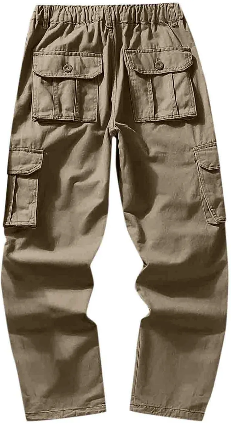 Cargo Sweatpants for Men Running Athletic Joggers with Pockets Men's Gym Training Jogger Pants Slim Fit Bodybuilding