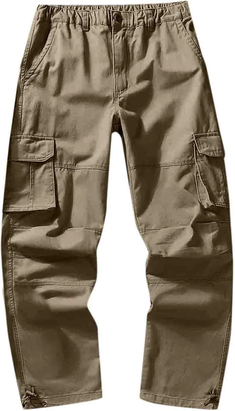 Cargo Sweatpants for Men Running Athletic Joggers with Pockets Men's Gym Training Jogger Pants Slim Fit Bodybuilding