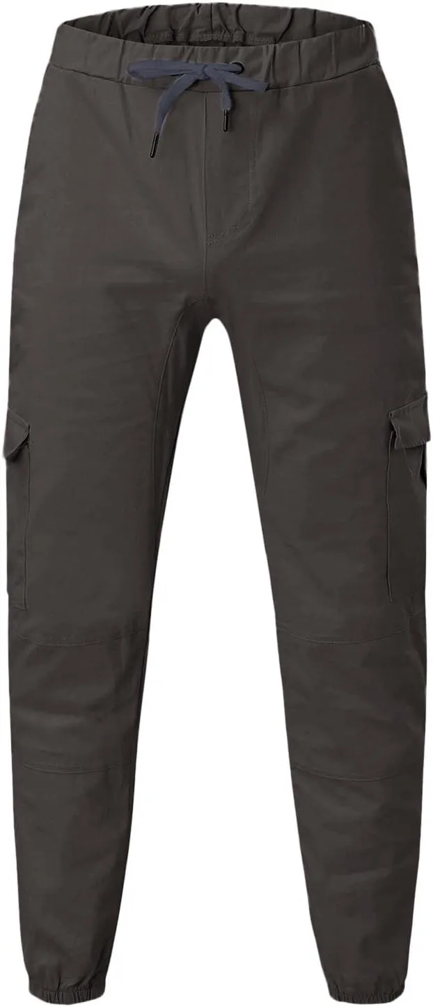 Cargo Trousers for Men Golf Track Pant 2023 Men's Heavyweight Cargo Fleece Sweatpants Stretch Elastic Waist Jogger