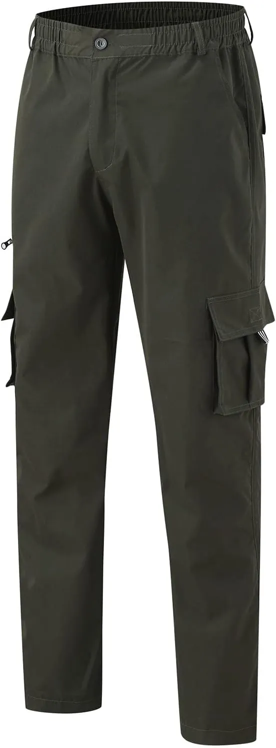 Cargo Trousers for Men Jogger Pants Sweatpants for Men with Pockets Mens Heavyweight Sweatpants Fleece Lined Cargo
