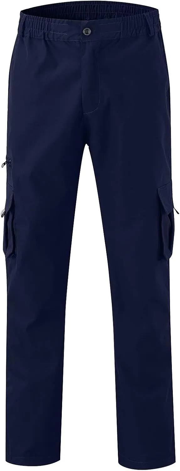 Cargo Trousers for Men Jogger Pants Sweatpants for Men with Pockets Mens Heavyweight Sweatpants Fleece Lined Cargo