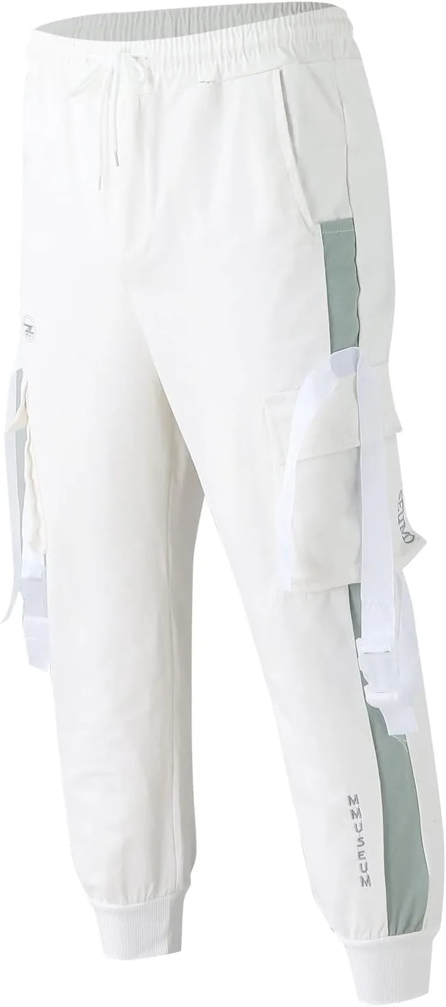 Cargo Trousers for Men Workout Sweatpants Men's Waterproof Outdoor Fleece Lined Hiking Trousers Winter Warm Skiing