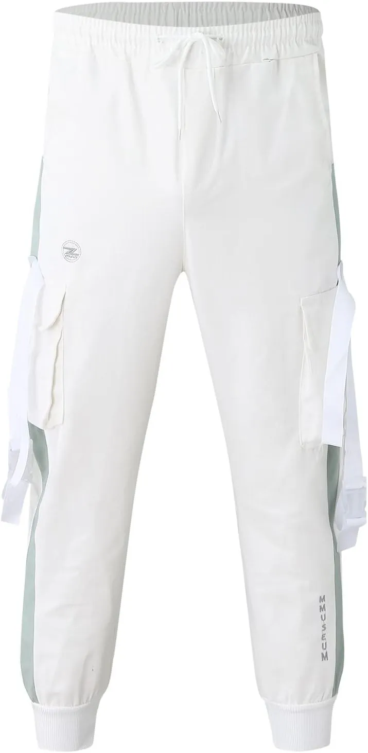 Cargo Trousers for Men Workout Sweatpants Men's Waterproof Outdoor Fleece Lined Hiking Trousers Winter Warm Skiing