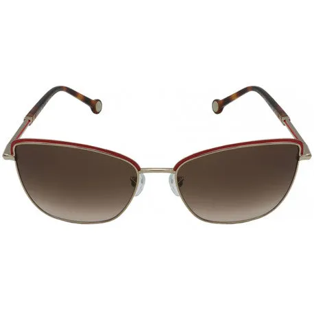 Carolina Herrera Brown Rectangular Ladies Sunglasses - SHE160N-560E-59