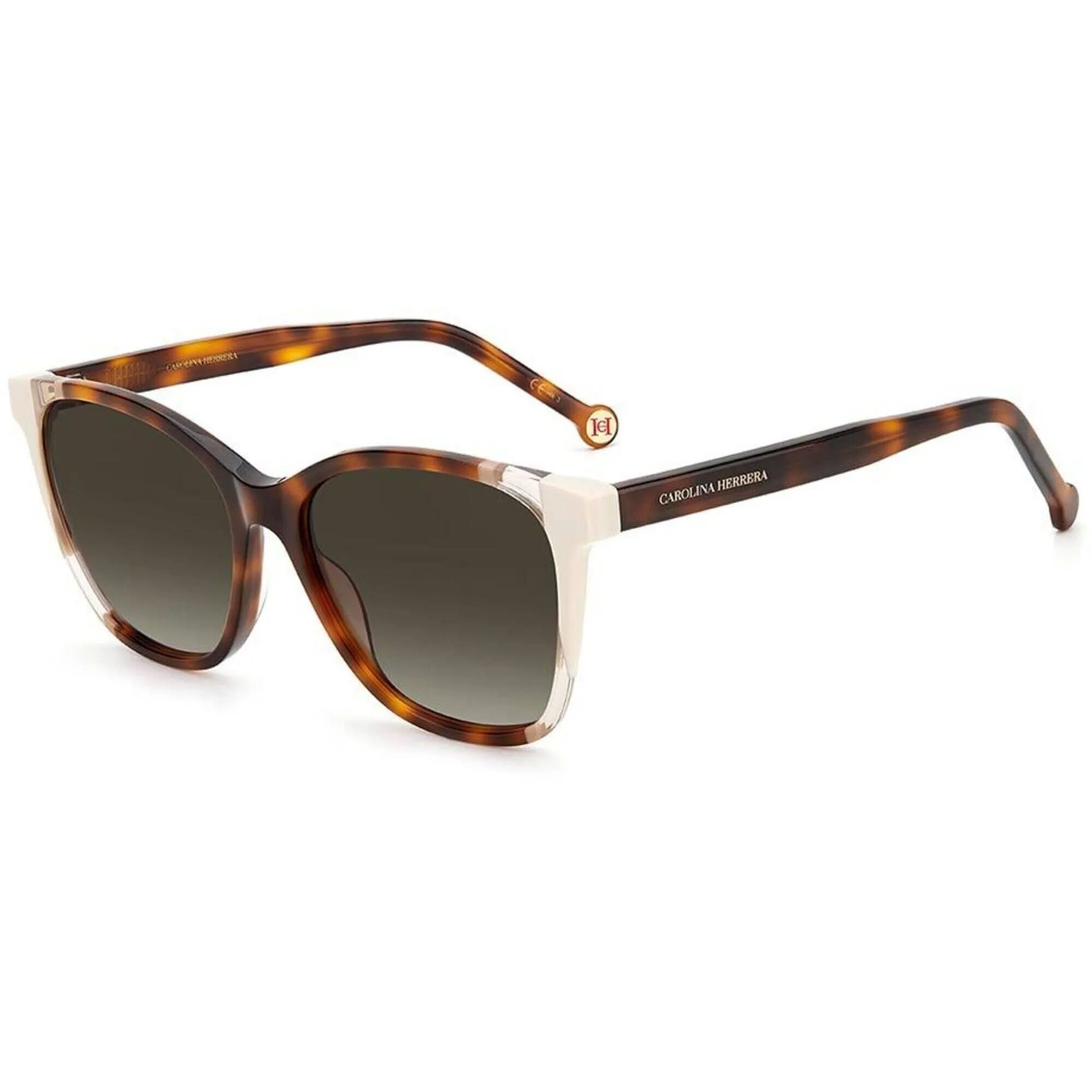 Carolina Herrera Women's Sunglasses - Havana Ivory Cat Eye Frame | CH 0061/S 0C1H