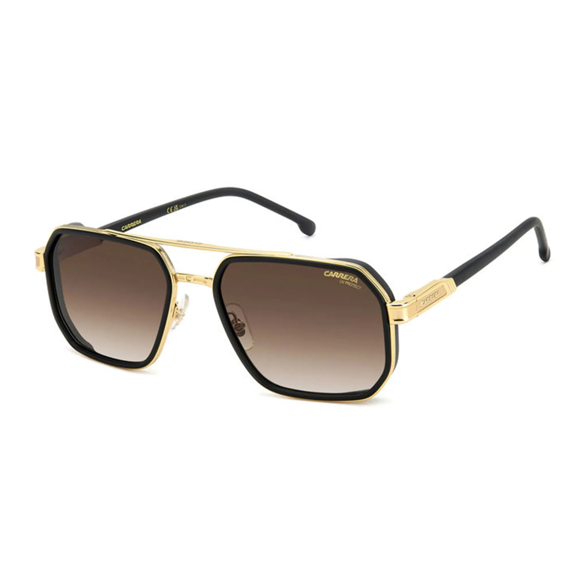 Carrera Men's Sunglasses Rectangular / Square Frame BK Brw Green AR Lens - Carrera 1069/S
