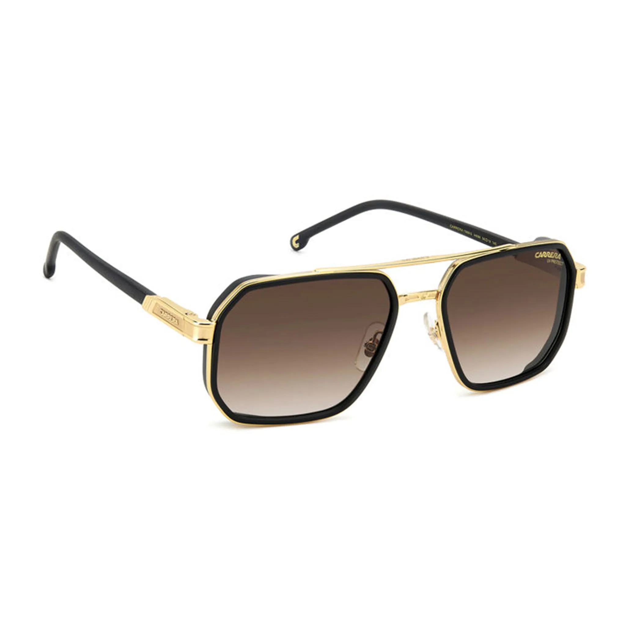 Carrera Men's Sunglasses Rectangular / Square Frame BK Brw Green AR Lens - Carrera 1069/S