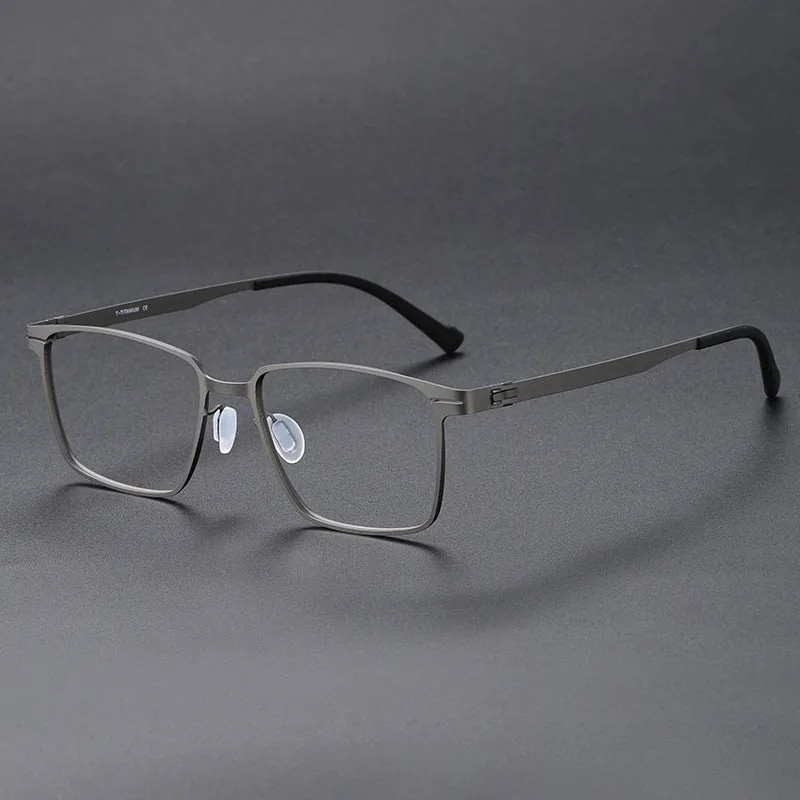 Casimir Retro Titanium Square Glasses Frame