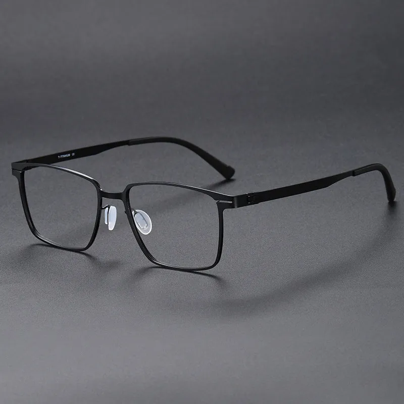 Casimir Retro Titanium Square Glasses Frame