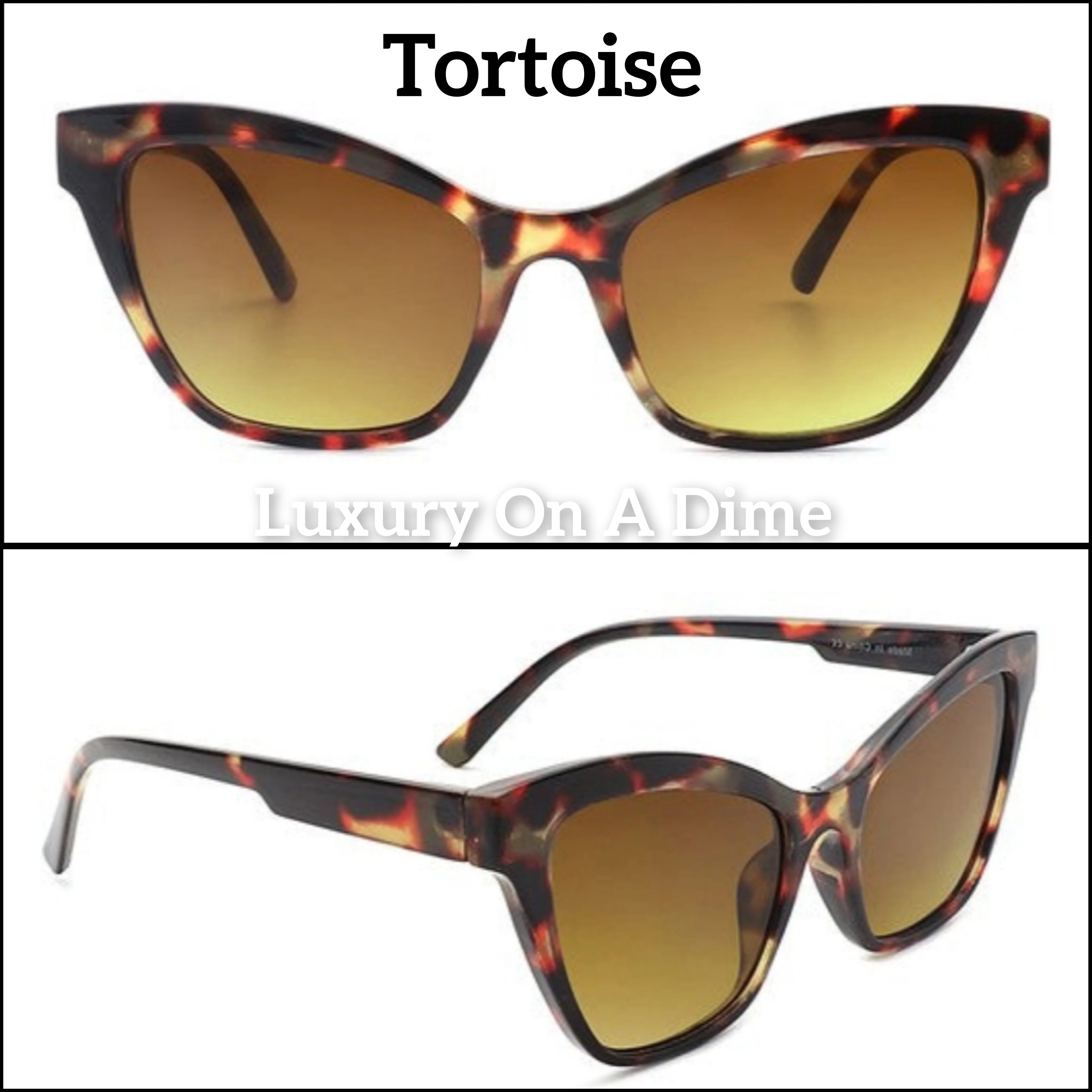 Cat Eye Retro Fashion 50s Women's Sunglasses UVA UVB Eye Protection Case Included