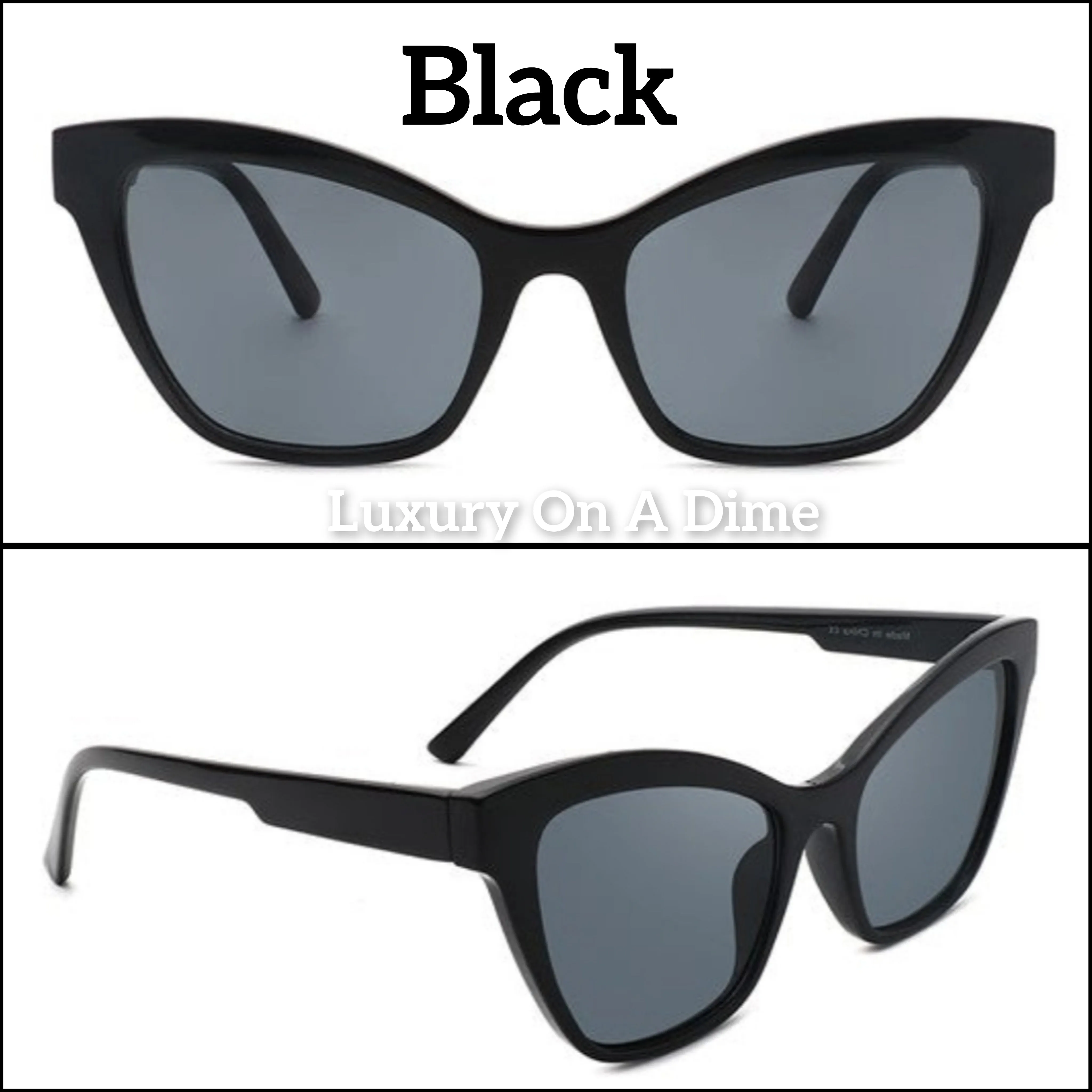Cat Eye Retro Fashion 50s Women's Sunglasses UVA UVB Eye Protection Case Included
