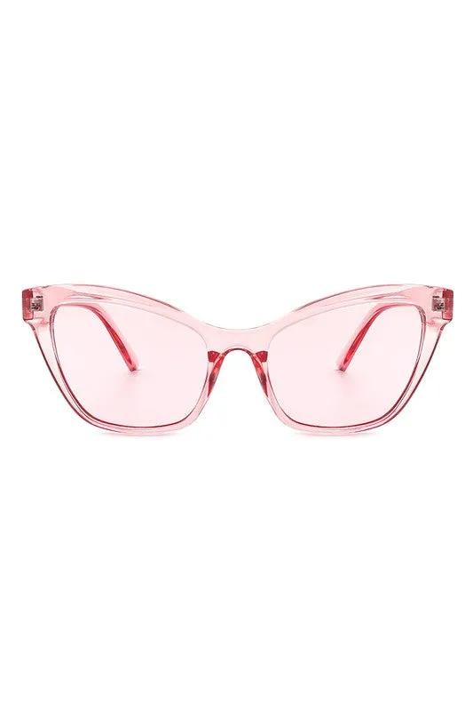 Cat Eye Retro Fashion 50s Women's Sunglasses UVA UVB Eye Protection Case Included