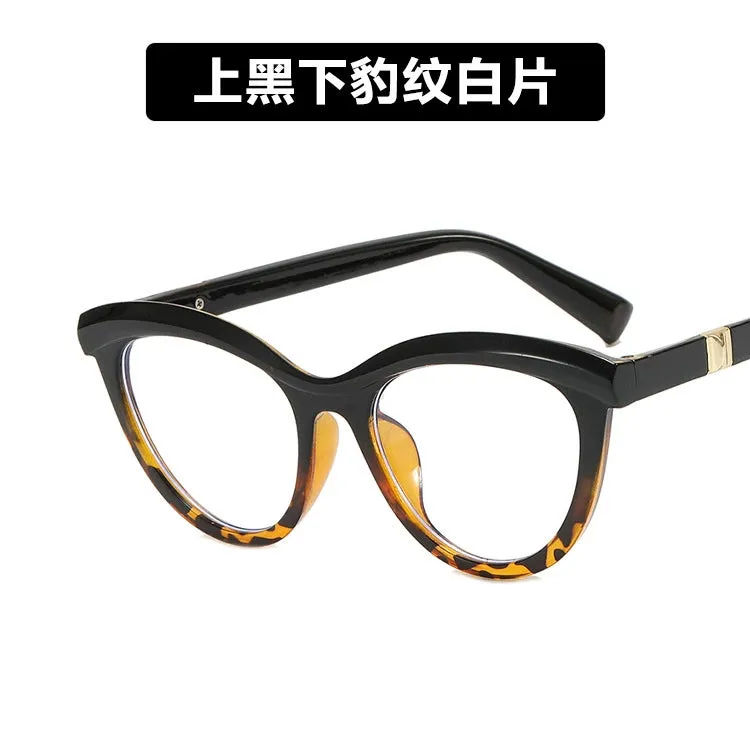Cat Eye Sunglasses Eyebrows New Arrival Fashion Trendy Cross-Border Sunglasses Retro Personalized and Slim-Looking Sun Glasses Concave Shape