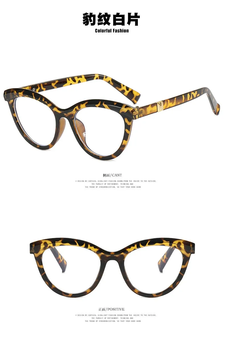 Cat Eye Sunglasses Eyebrows New Arrival Fashion Trendy Cross-Border Sunglasses Retro Personalized and Slim-Looking Sun Glasses Concave Shape