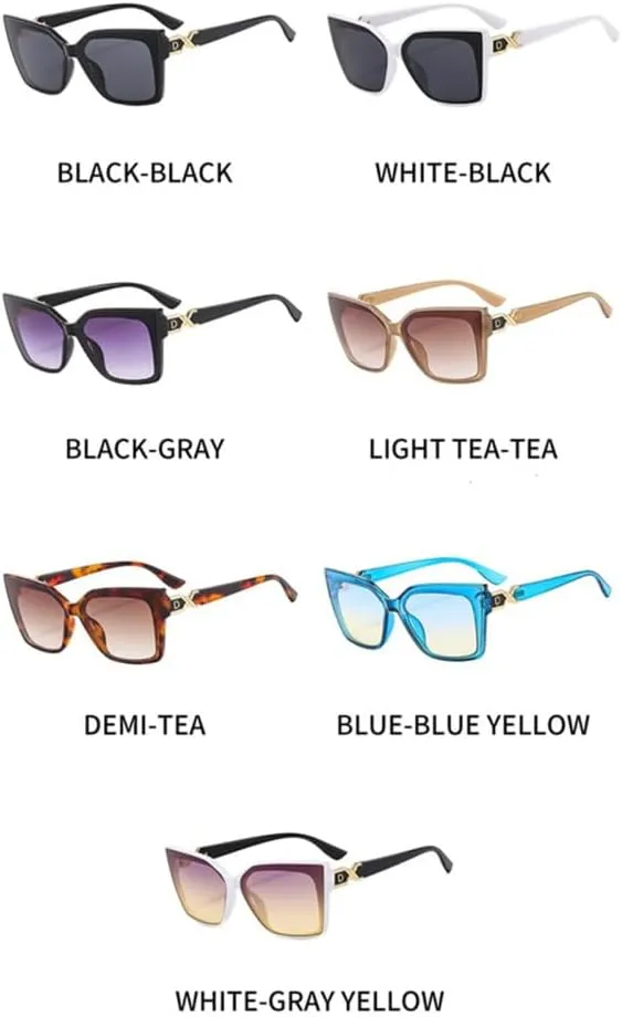 Cat Eye Sunglasses For Women Men Vintage Female Sun Glasses Shades UV400 Eyeglasses