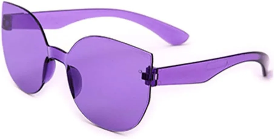 Cat Eye Sunglasses Women Shades One Piece Lens Cateye Vintage Sun Glasses Female Eyeglasses