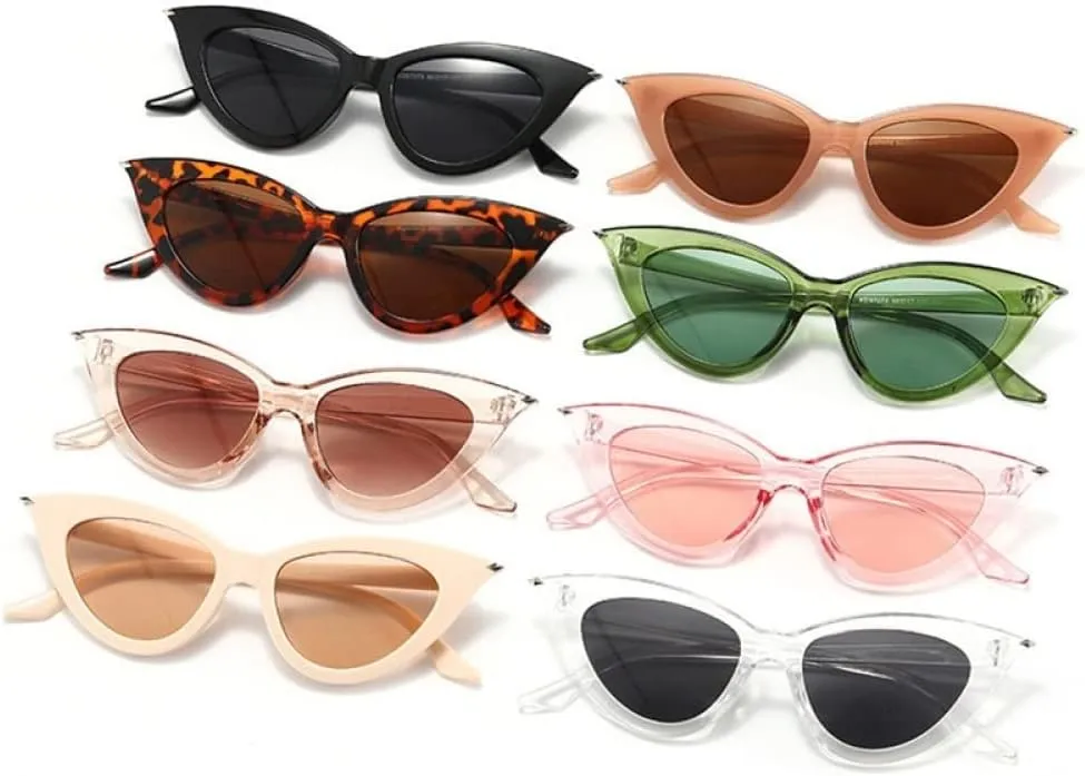 Cat Eye Sunglasses Women Vintage Eyewear Women Retro Cateye Sunglasses for Women