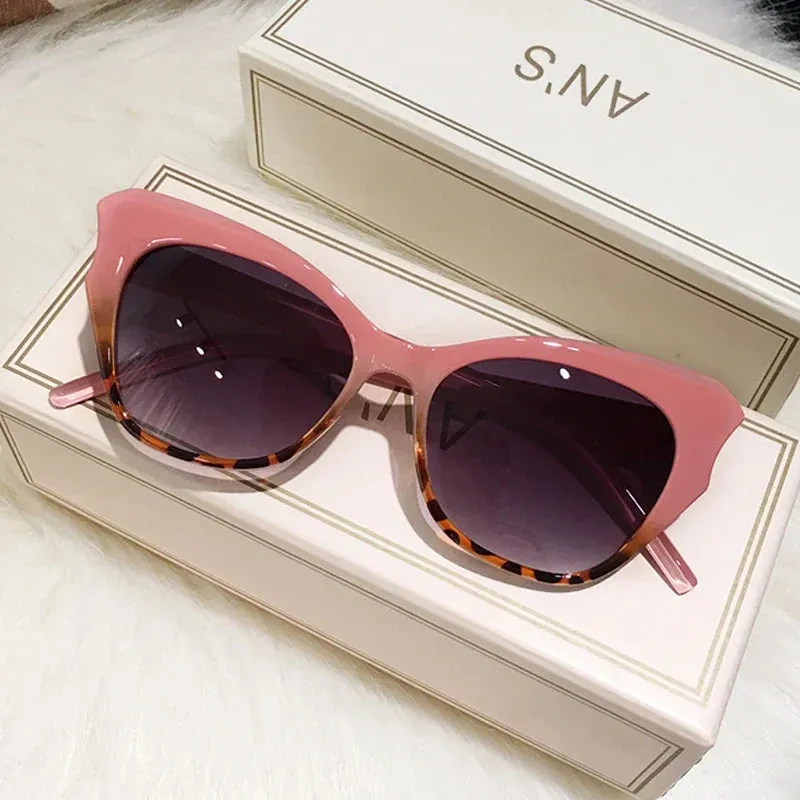 Cat Eye Sunglasses Women Vintage Gradient Fashion Oculos De Sol