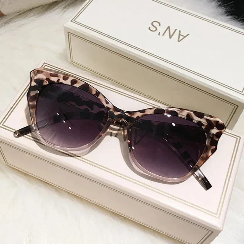 Cat Eye Sunglasses Women Vintage Gradient Fashion Oculos De Sol