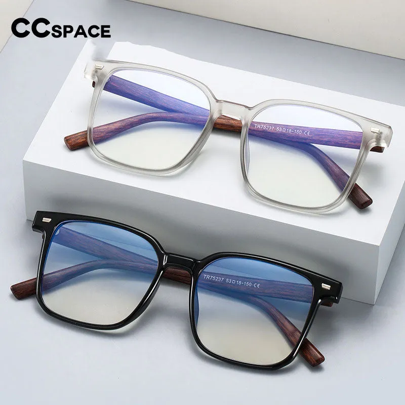 CCspace Men's Full Rim Square Tr 90 Titanium Eyeglasses 54484