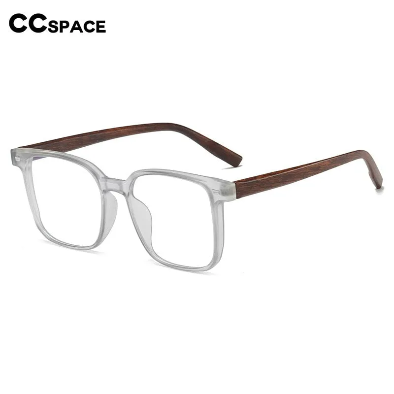 CCspace Men's Full Rim Square Tr 90 Titanium Eyeglasses 54484
