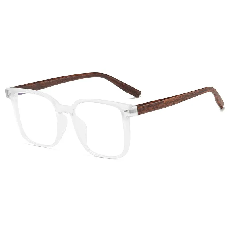 CCspace Men's Full Rim Square Tr 90 Titanium Eyeglasses 54484
