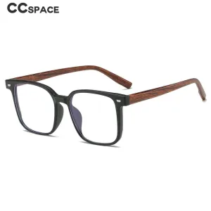CCspace Men's Full Rim Square Tr 90 Titanium Eyeglasses 54484