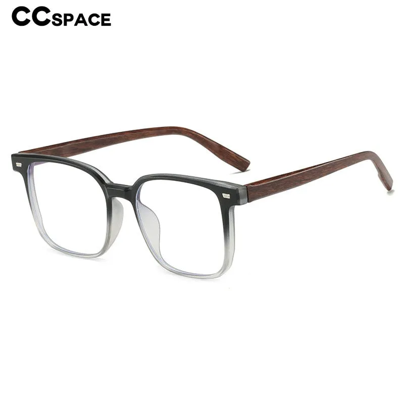 CCspace Men's Full Rim Square Tr 90 Titanium Eyeglasses 54484