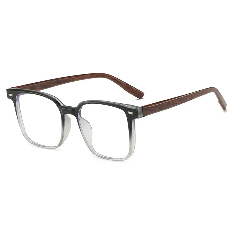 CCspace Men's Full Rim Square Tr 90 Titanium Eyeglasses 54484