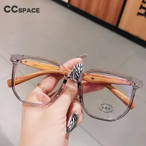 CCspace Unisex Full Rim Big Polygon Square Tr 90 Titanium Eyeglasses 55580