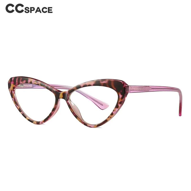 CCspace Unisex Full Rim Cat Eye Tr 90 Titanium Frame Eyeglasses 47532
