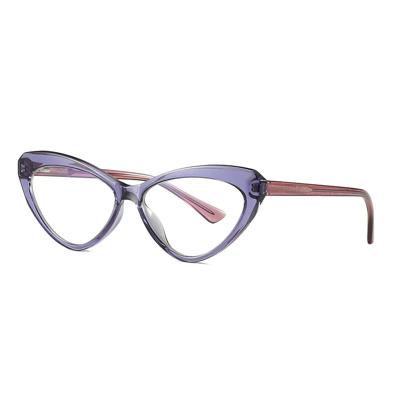 CCspace Unisex Full Rim Cat Eye Tr 90 Titanium Frame Eyeglasses 47532
