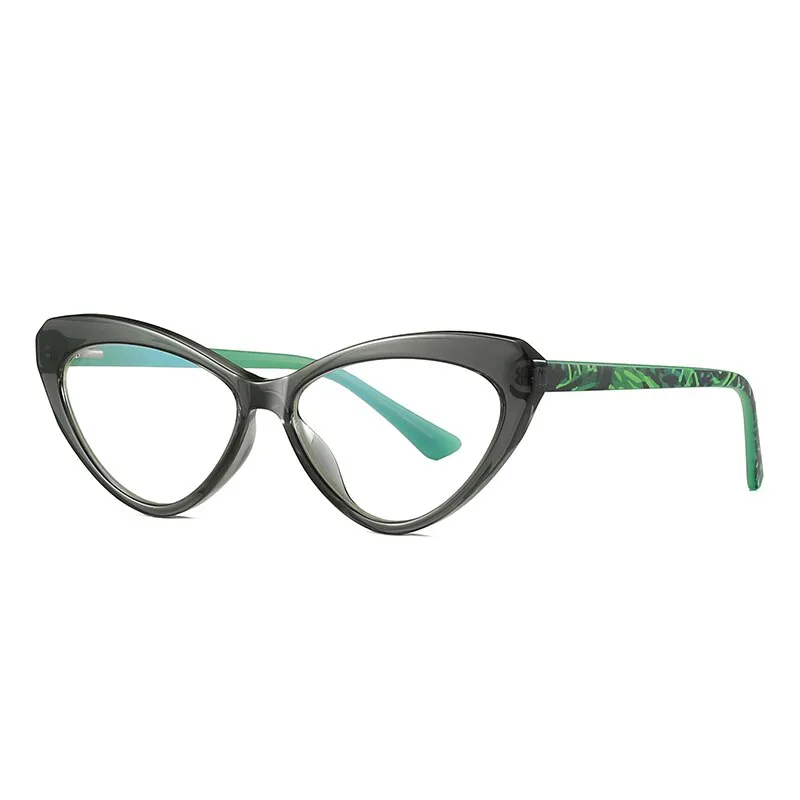 CCspace Unisex Full Rim Cat Eye Tr 90 Titanium Frame Eyeglasses 47532