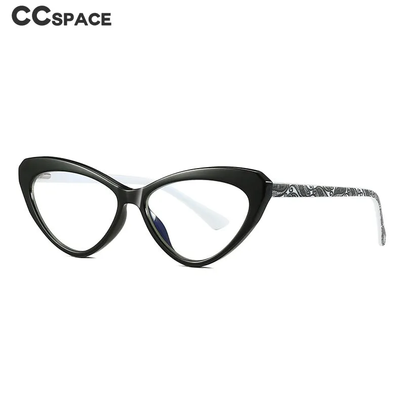 CCspace Unisex Full Rim Cat Eye Tr 90 Titanium Frame Eyeglasses 47532