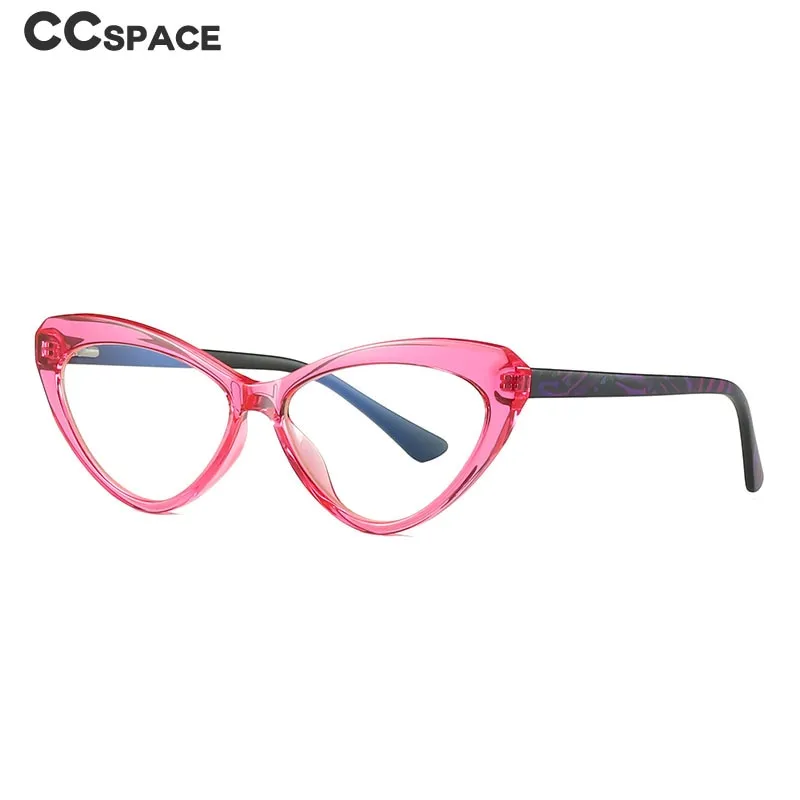 CCspace Unisex Full Rim Cat Eye Tr 90 Titanium Frame Eyeglasses 47532