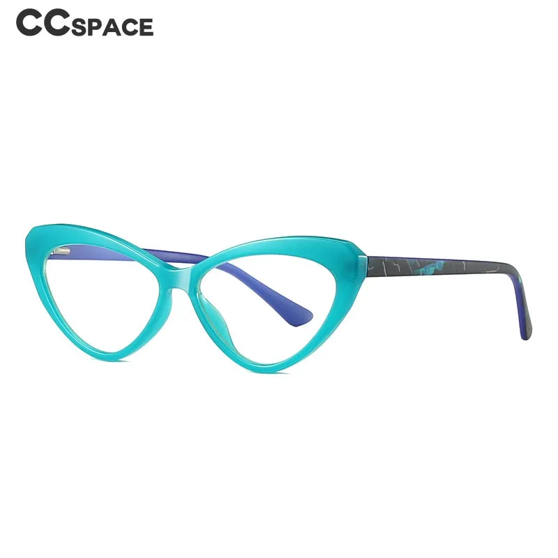 CCspace Unisex Full Rim Cat Eye Tr 90 Titanium Frame Eyeglasses 47532