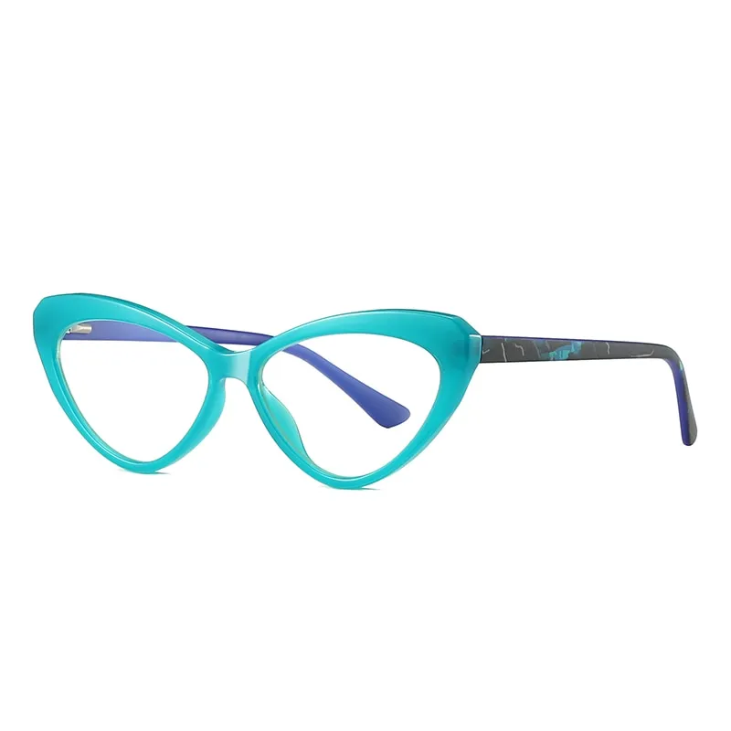 CCspace Unisex Full Rim Cat Eye Tr 90 Titanium Frame Eyeglasses 47532