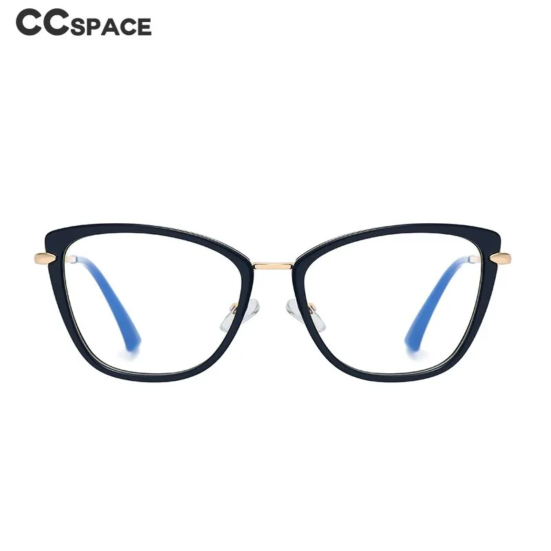 CCSpace Unisex Full Rim Cat Eye Tr 90 Titanium Frame Eyeglasses 48321