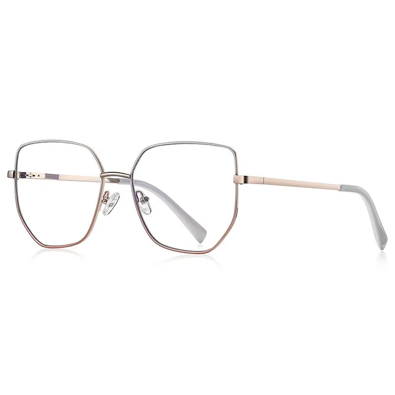CCspace Unisex Full Rim Irregular Square Alloy Eyeglasses 56272