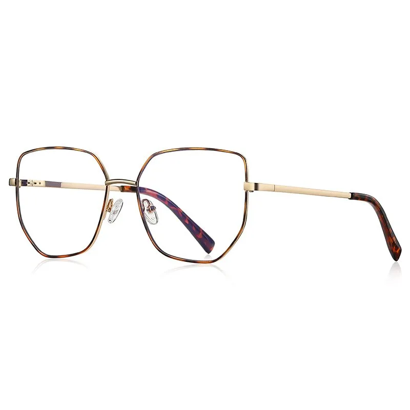 CCspace Unisex Full Rim Irregular Square Alloy Eyeglasses 56272