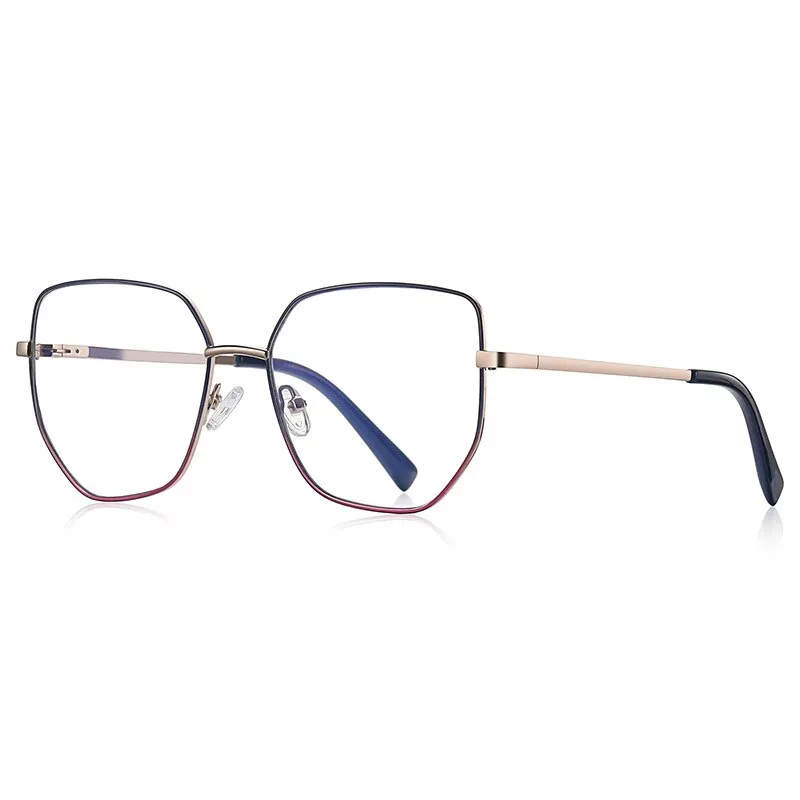 CCspace Unisex Full Rim Irregular Square Alloy Eyeglasses 56272